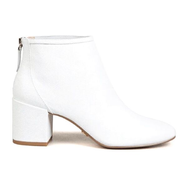 Cecelia New York NOLTON White leather booties Size 8.5 / Excellent - Picture 2 of 8